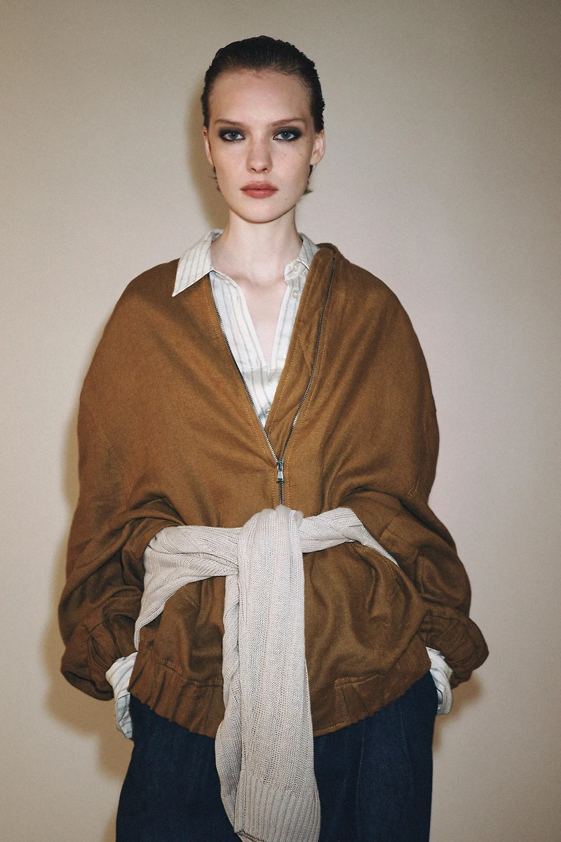 ZW COLLECTION OVERSIZED LINEN JACKET