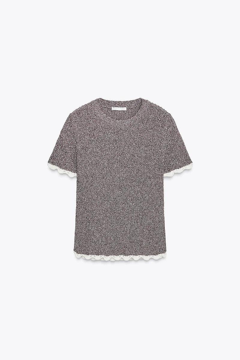 COMBINED KNIT T-SHIRT