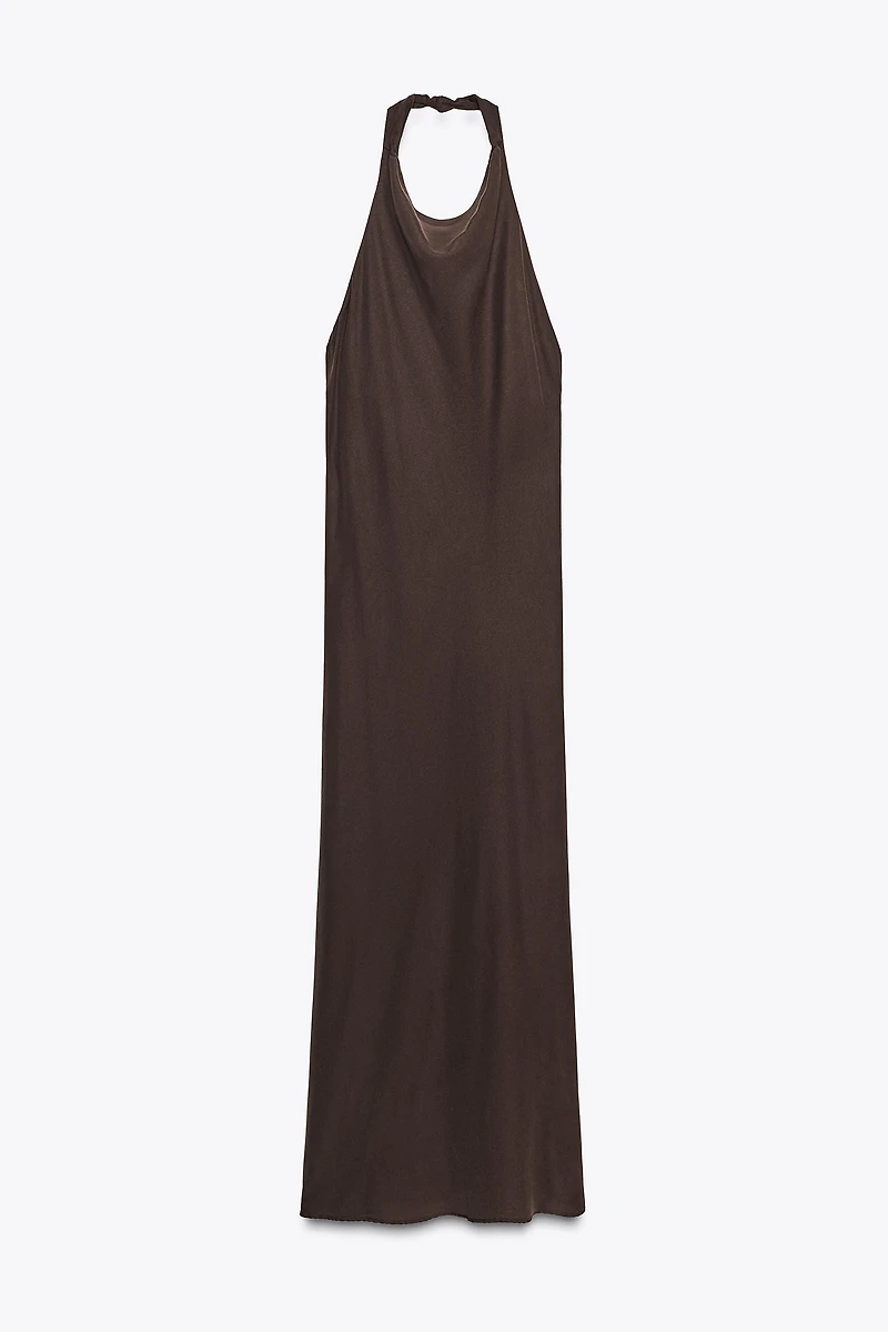 FLOWY HALTER DRESS