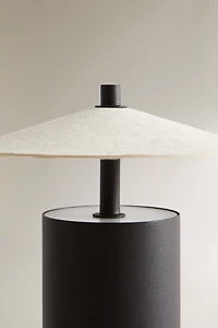 CORDLESS PAPER SHADE TABLE LAMP