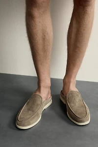 MOCASSINS EN CUIR OUVERTS À L'ARRIÈRE
