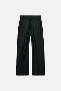 LINEN STRAIGHT LEG PANTS