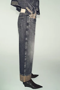 Z1975 STRAIGHT LEG JEANS WITH CUFFED HEM