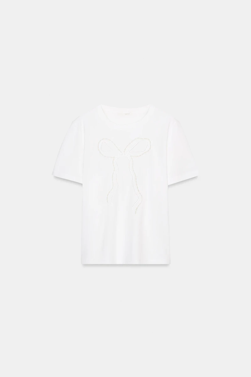 T-SHIRT À NŒUD SUR L'AVANT