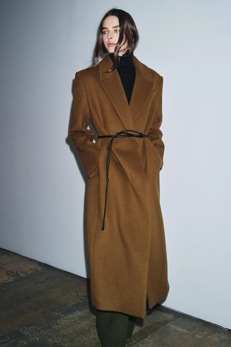 WOOL BLEND COAT ZW COLLECTION