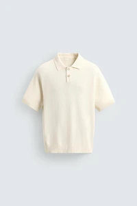 RELAXED FIT TEXTURED KNIT POLO