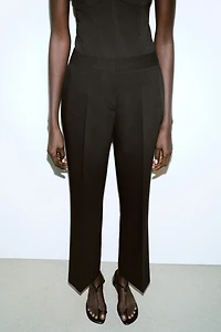 HIGH-WAISTED STRAIGHT LEG PANTS