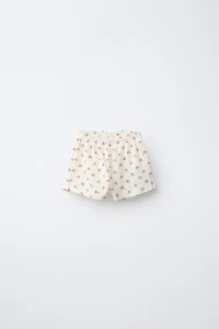 FLORAL WAFFLE SHORTS