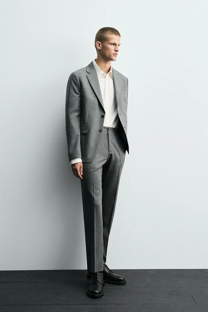 PLAID SUIT PANTS