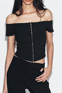 KNIT CORSET TOP