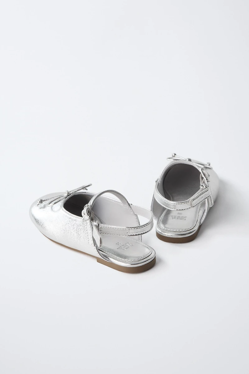METALLIC SLINGBACK FLATS
