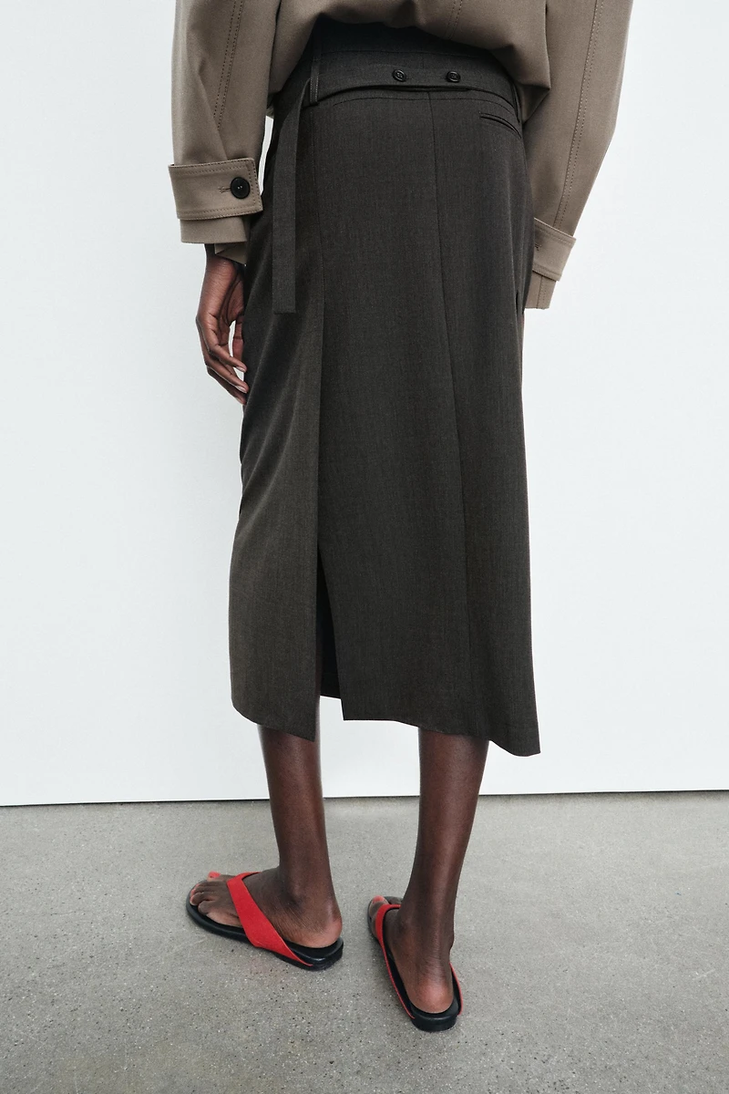 ZW COLLECTION STRAIGHT MIDI SKIRT