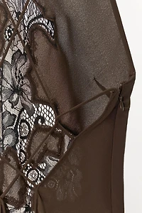 LACE HALTER DRESS