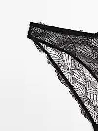 lace briefs with blonde detail