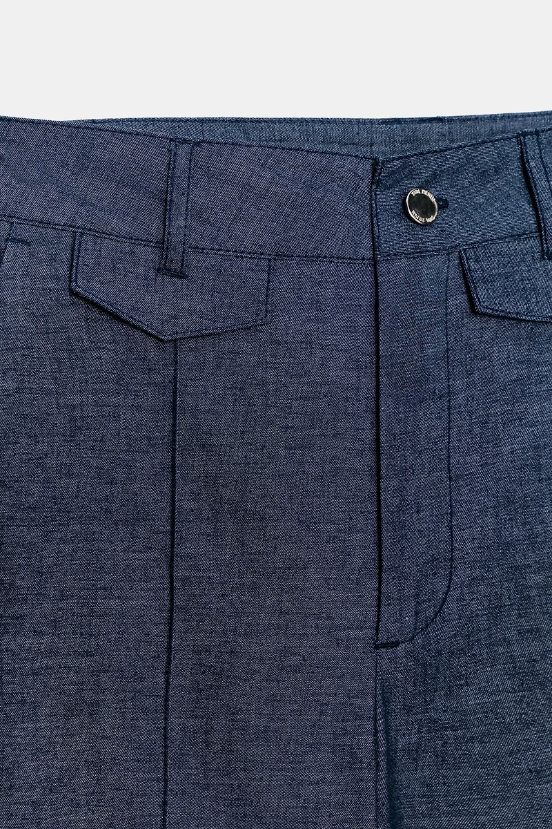 LINEN CULOTTE PANTS