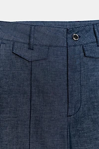 LINEN CULOTTE PANTS