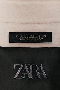 ZW COLLECTION WOOL JACKET WITH ZIP