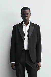 BLAZER COSTUME SMOKING AVEC LAINE