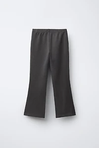 RIBBED FLARE PANTS WITH MODAL