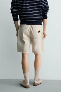STRAIGHT FIT POCKET SHORTS