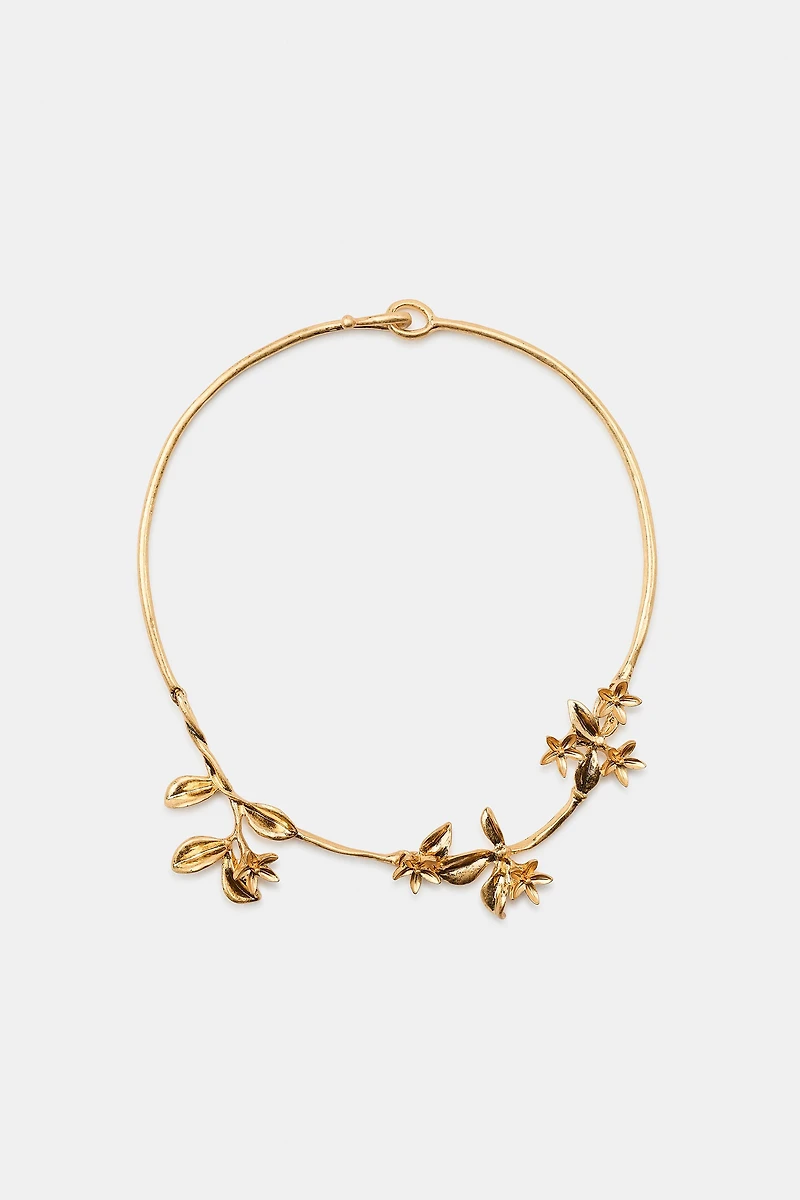 COLLIER RAS-DE-COU FLEURS