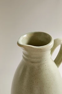 STONEWARE CRUET WITH LID