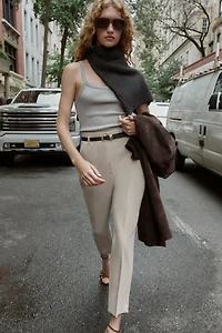 PANTALON TAILLE HAUTE CEINTURE