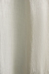 LONG STRAPPY LINEN DRESS
