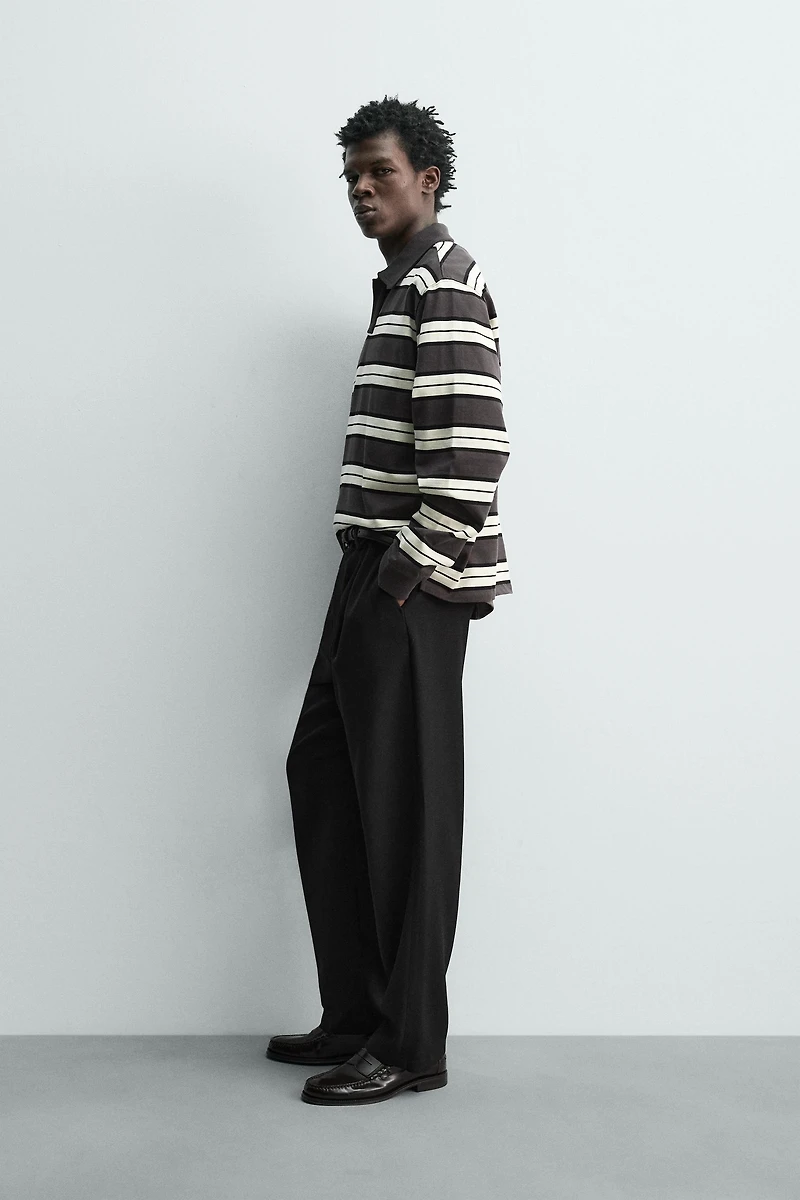 STRIPED REGULAR FIT POLO SHIRT