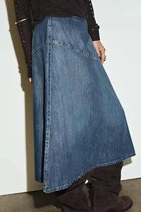 TRF DENIM STUD SKIRT
