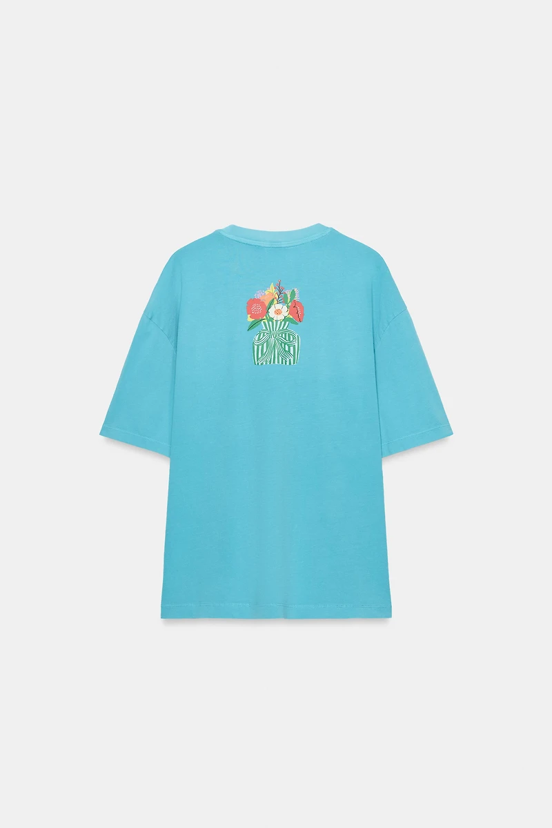 PHILIPPA COULES WASHED-EFFECT T-SHIRT