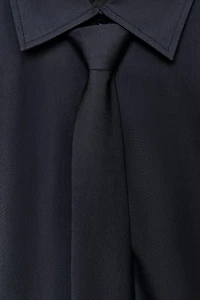 CHEMISE EN POPELINE AVEC CRAVATE ZW COLLECTION