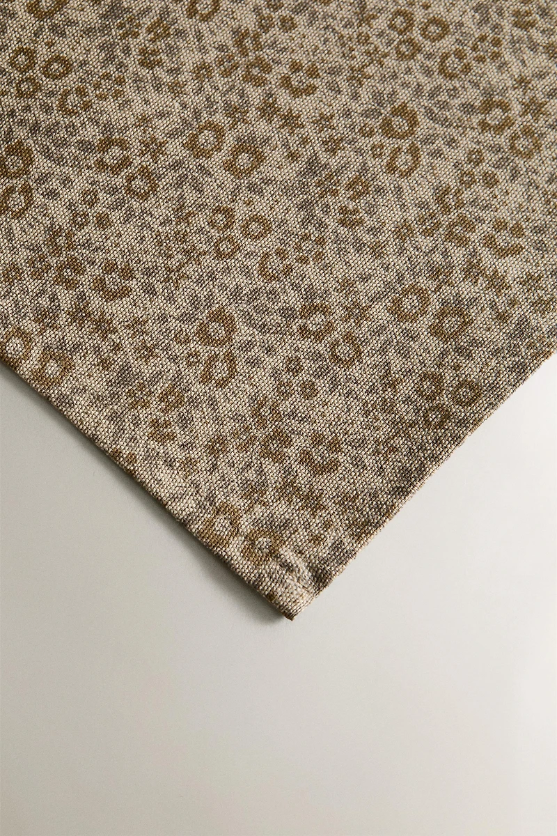 SERVIETTE DE TABLE IMPRIMÉ MINI FLEURS (LOT DE 2)