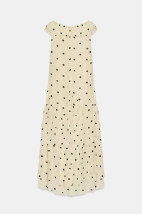 ROBE ASYMÉTRIQUE À POIS