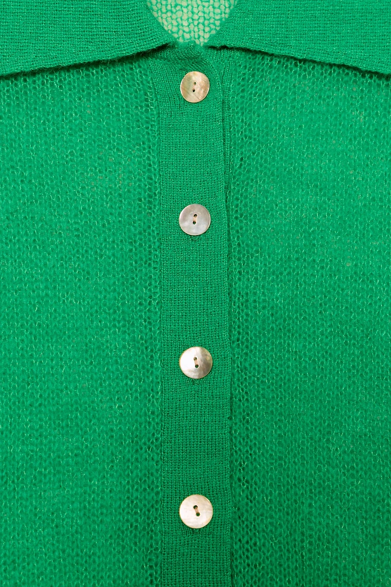 GILET EN MAILLE COL POLO