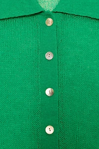 GILET EN MAILLE COL POLO