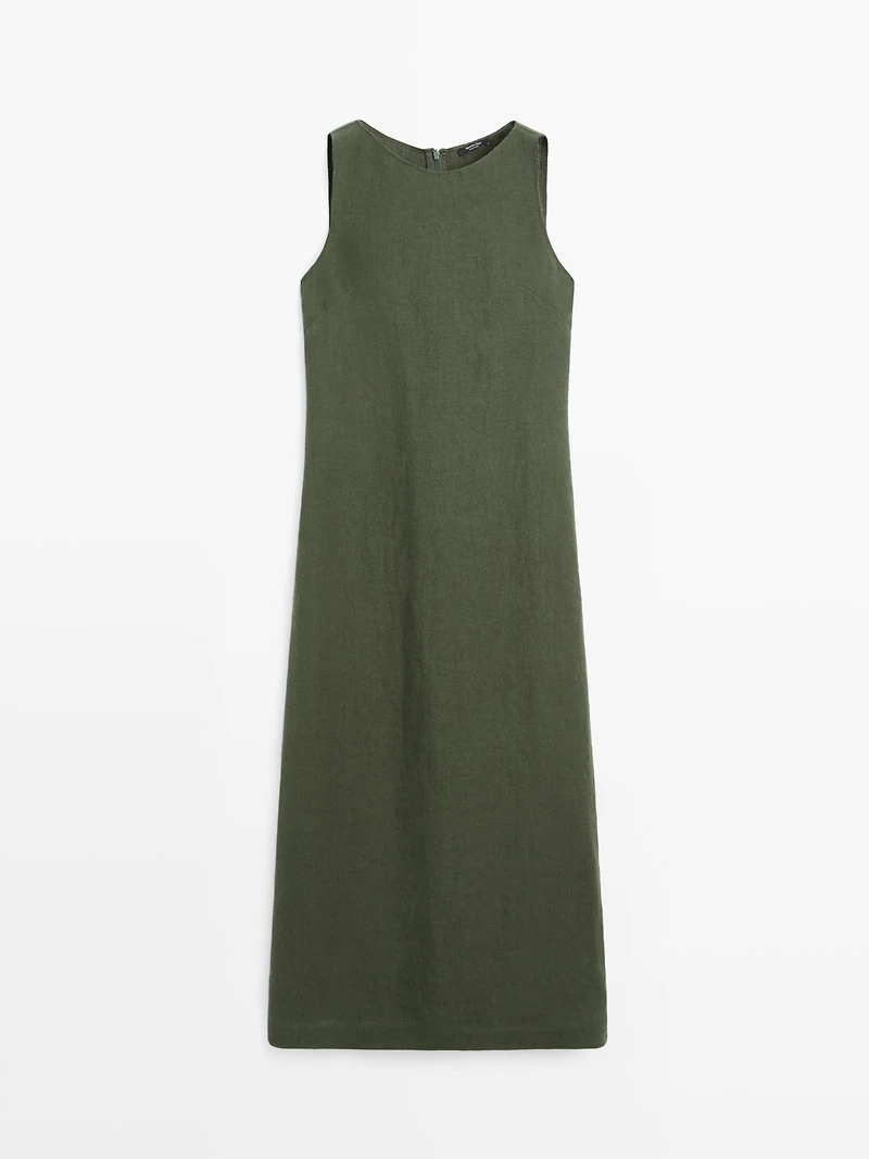 Long linen dress