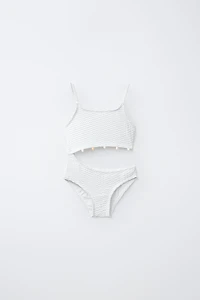 MAILLOT DE BAIN CROCHET CUT OUT COQUILLAGES 6-14 ANS