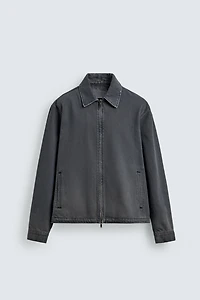VESTE EN JEAN REGULAR FIT ZIPPÉE