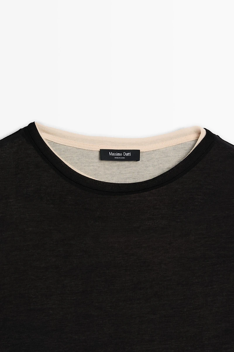 Double-layer short sleeve T-shirt