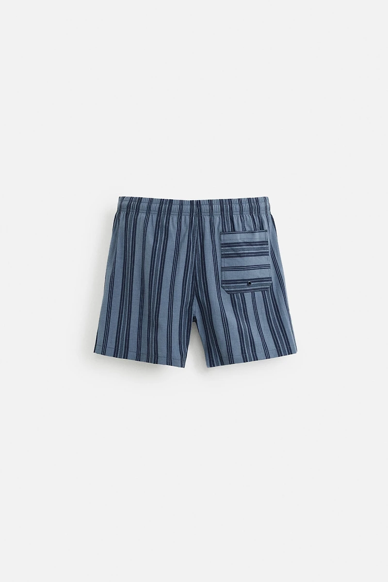 MAILLOT DE BAIN MI-LONG RAYURES