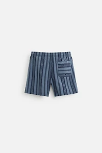 MAILLOT DE BAIN MI-LONG RAYURES