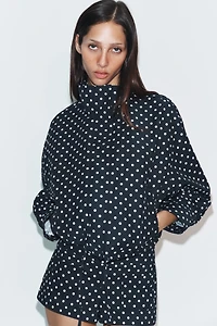 POLKA DOT PUFFER JACKET