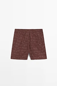 Printed swimming trunks
