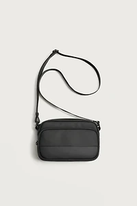 RUBBERIZED CROSSBODY BAG