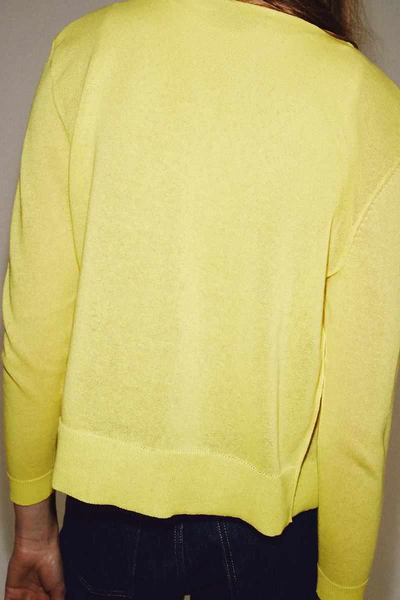FINE KNIT CARDIGAN