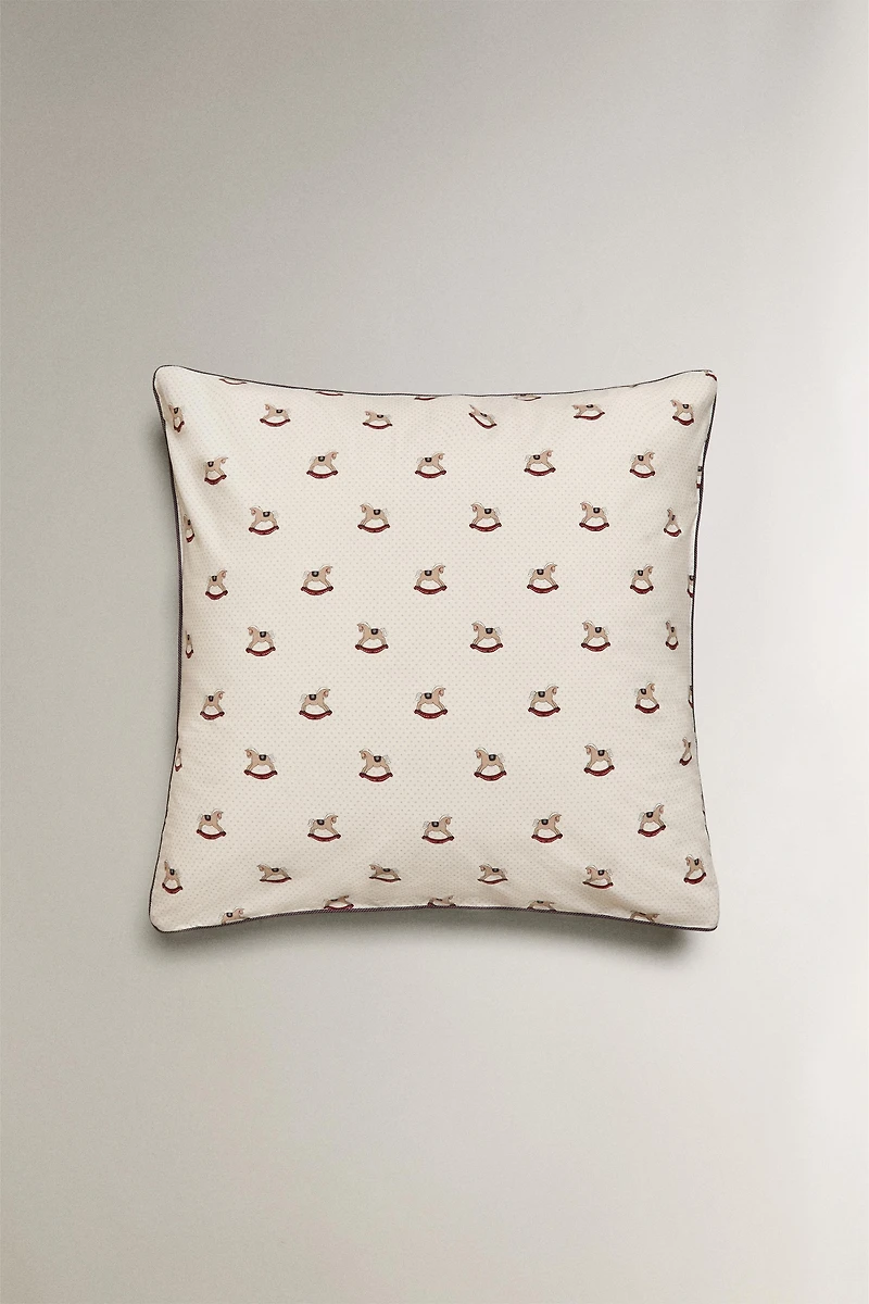 CHILDREN'S CHRISTMAS HORSE PILLOWCASE