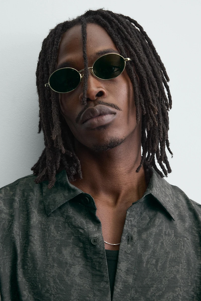 CHEMISE FLUIDE EN JACQUARD FLORAL