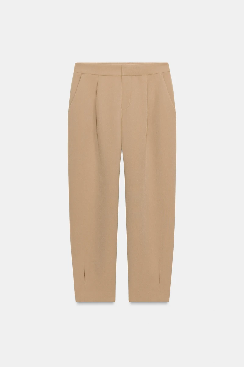 PANTALON CAROTTE PLIS