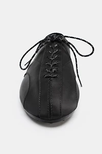 LACED SPORTY BALLET FLATS